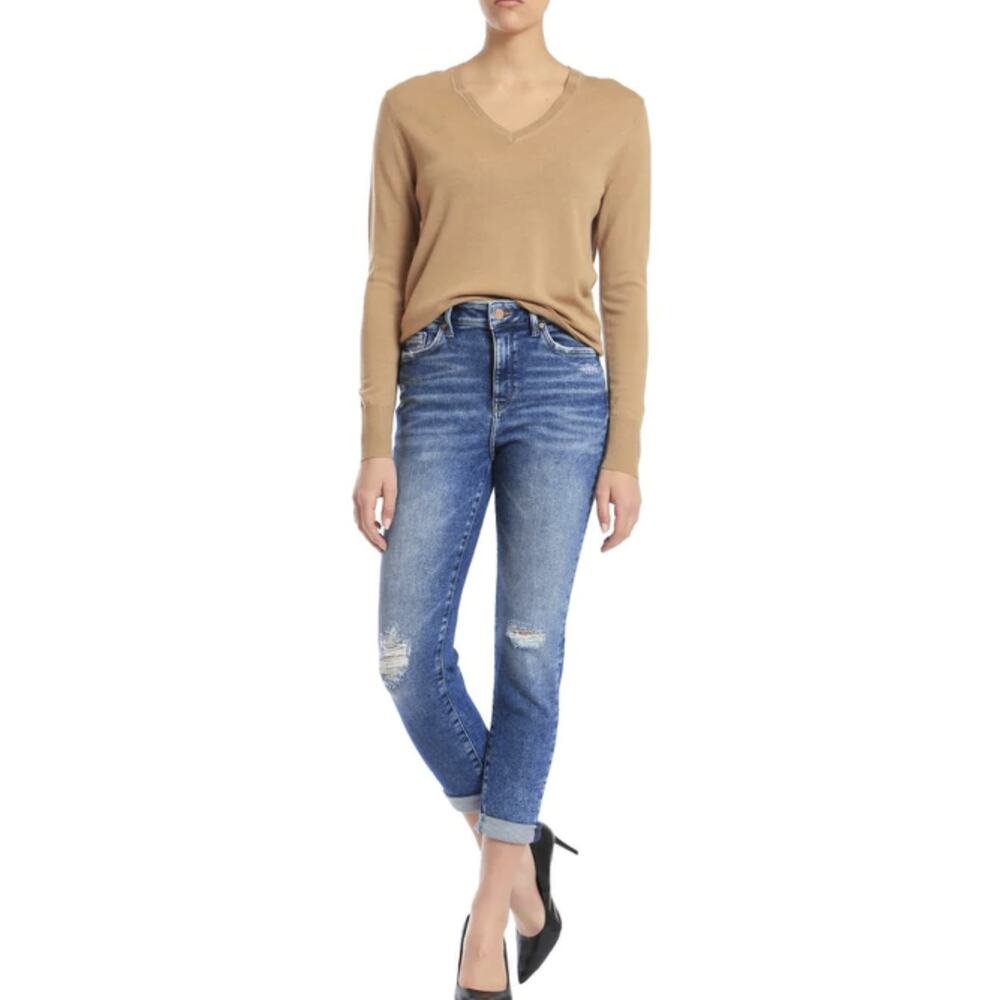 NWT Mavi Cindy Distressed Mom Jeans - 28 waist